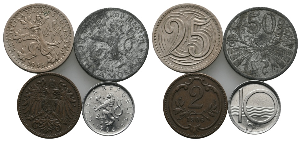  Ausland; Lot Kleinmünzen (4 Stück)   