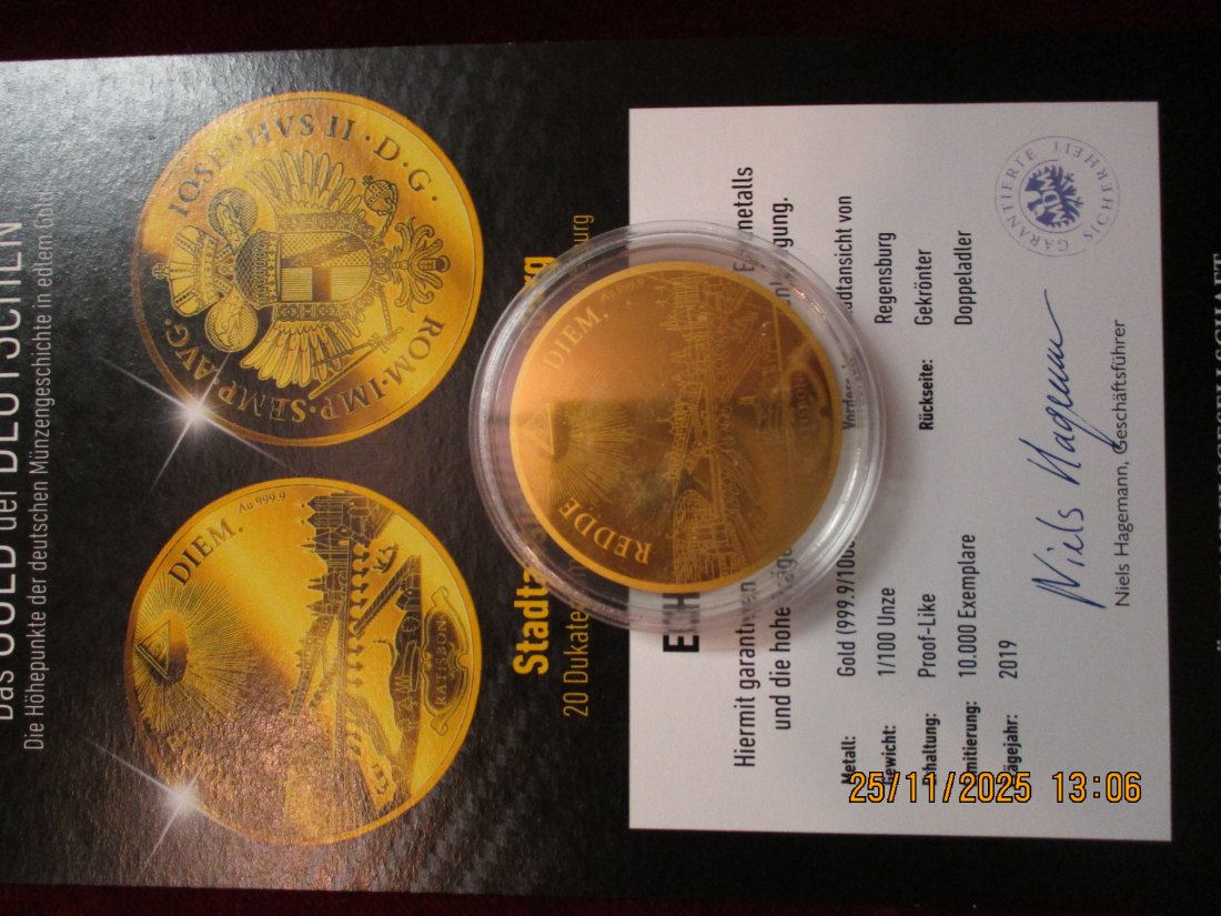  Anlagegold 999,9er Gold Gewicht: 1/100 oz in Gramm: 0,311g /2   
