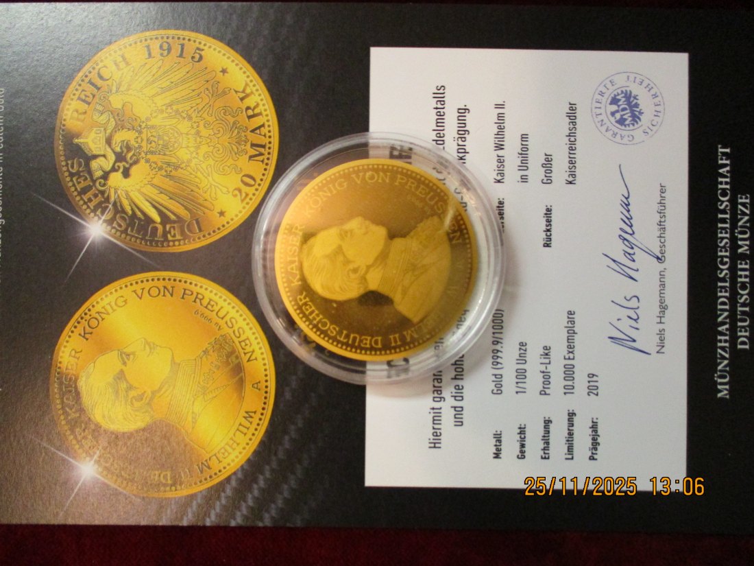  Anlagegold 999,9er Gold Gewicht: 1/100 oz in Gramm: 0,311g /2   