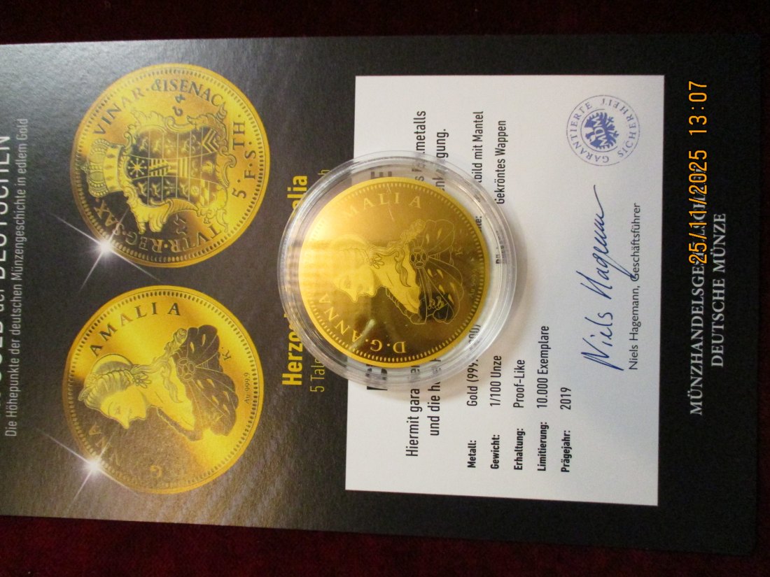  Anlagegold 999,9er Gold Gewicht: 1/100 oz in Gramm: 0,311g /2   