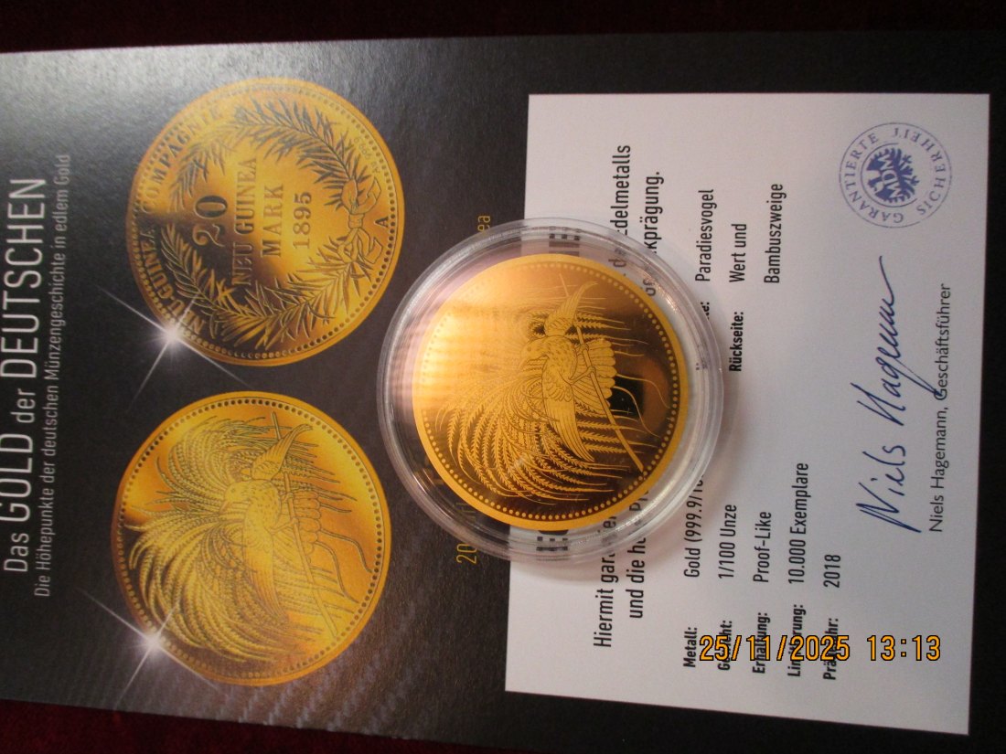  Anlagegold 999,9er Gold Gewicht: 1/100 oz in Gramm: 0,311g /3   