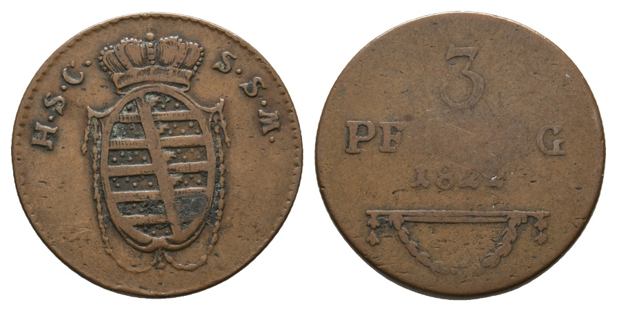  Altdeutschland; Kleinmünze 1822   