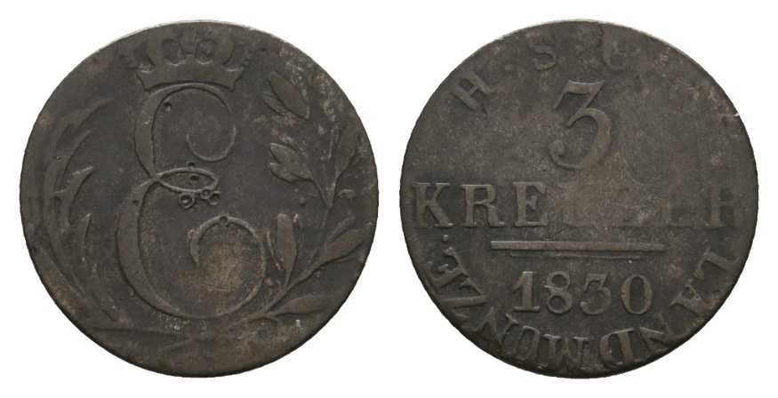  Altdeutschland; Sachsen- Coburg- Gotha; Kleinmünze 1830   