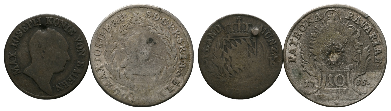  Altdeutschland; Bayern; 2 Kleinmünzen   