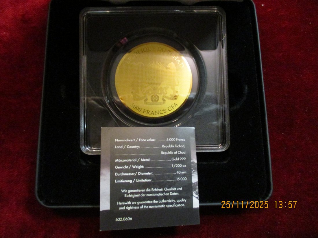  Anlagegold 999er Gold Gewicht: 1 x 1/200 oz in Gramm: 0,1555g   