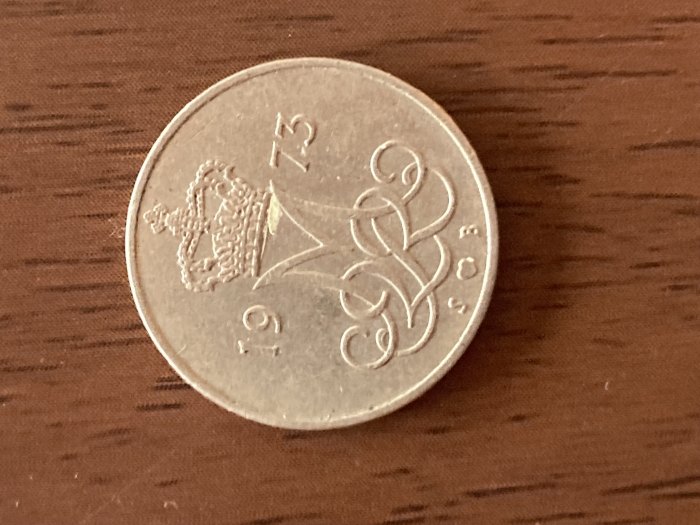  Münze Münzen Umlaufmünze Dänemark 10 Öre 1973   