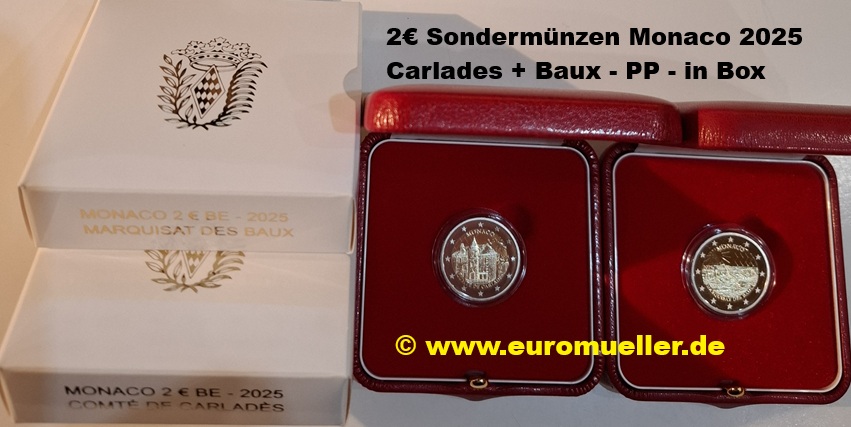 Monaco ...2 Euro Gedenkmünze...2025...PP...Carlades + Baux   
