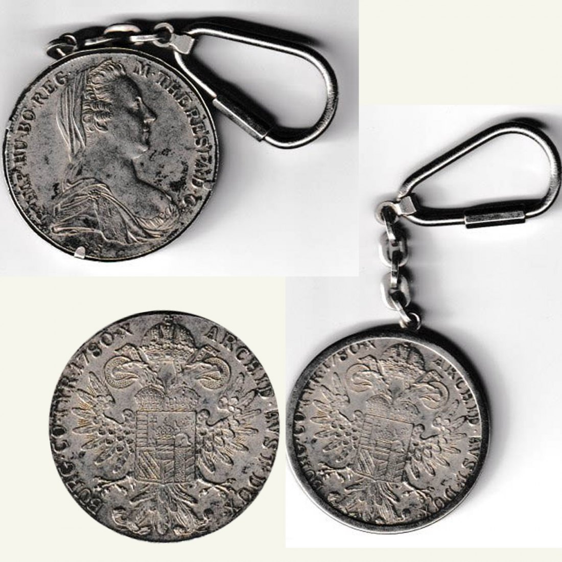  Österreich Maria Theresa-Taler *Prägung London* mit Anhänger insgesamt 31,9g Feinsilber   