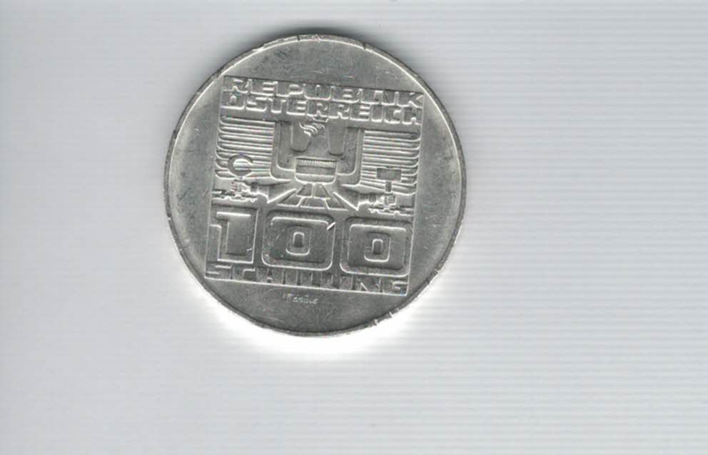  100 Schilling 1975 20 Jahre Staatsvertrag 15,36g fein silber Österreich 2. Republik (01914/3)   