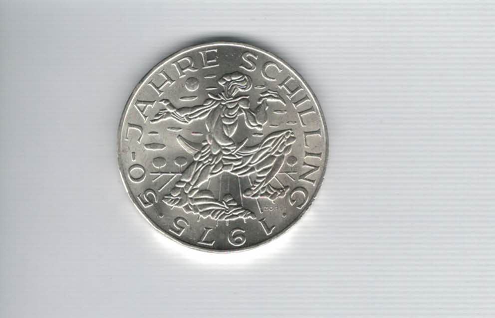  100 Schilling 1975 50 J. Schillingwährung silber 15,36g fein Österreich Spittalgold9800 (01914/4)   
