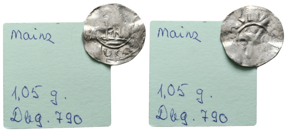  Mittelalter; Mainz; Kleinmünze; 1,05 g   