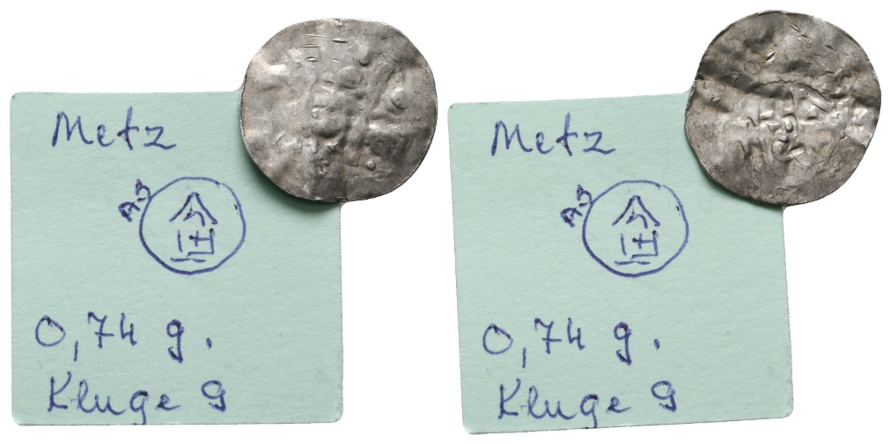  Mittelalter; Metz; Kleinmünze; 0,74 g   