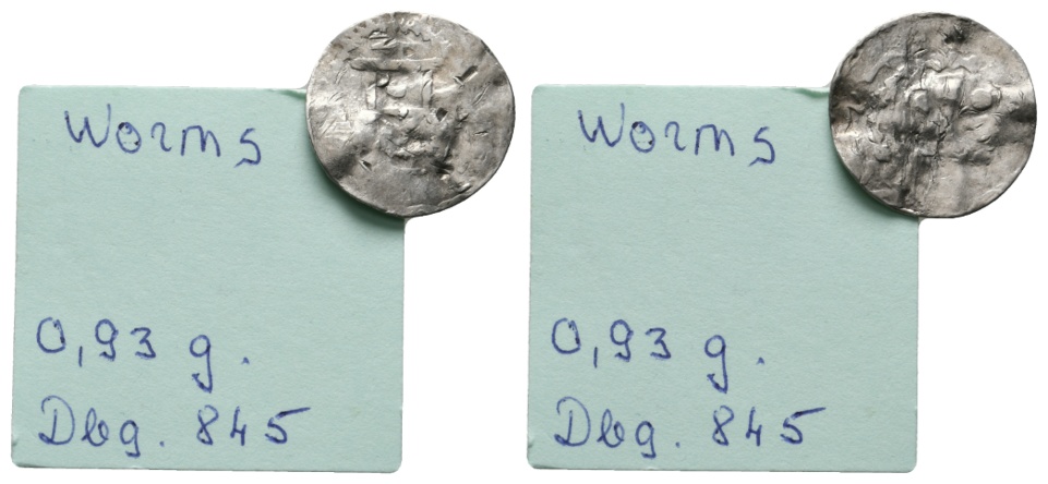  Mittelalter; Worms; Kleinmünze; 0,93 g   