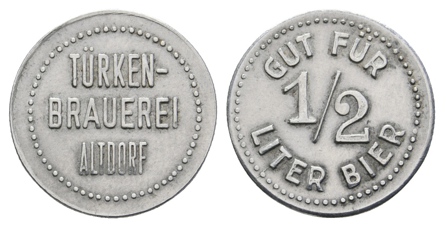  Bayern, ALTDORF, TÜRKENBRAUEREI; Biermarke; Menzel 304   