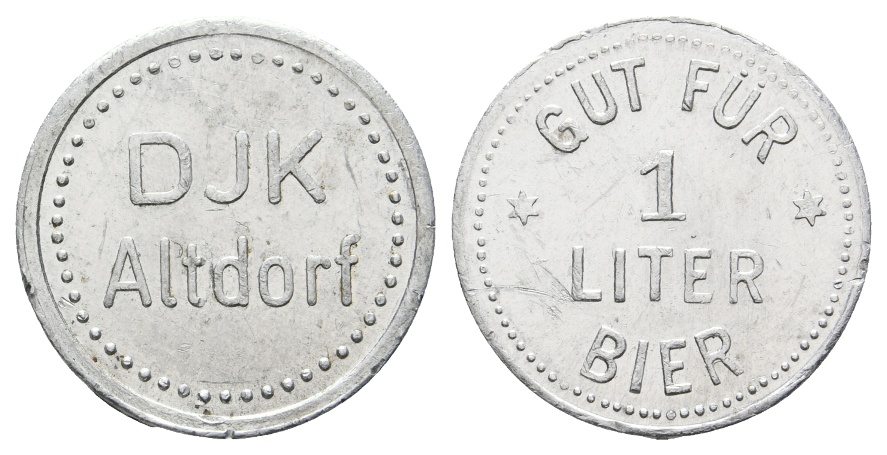  Bayern, Altdorf (b. Landshut), DJK Altdorf, Biermarke; Menzel -   