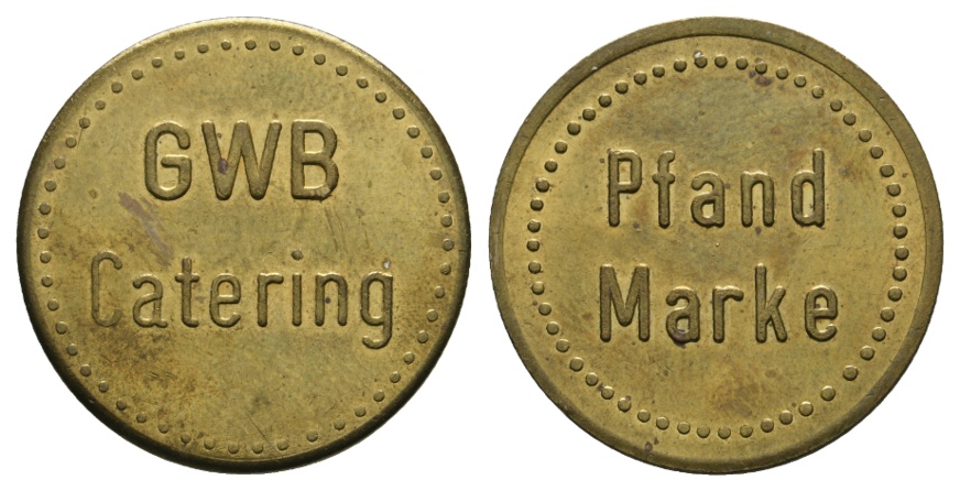  Bayern, Altdorf, GWB Catering, Pfand Marke; Menzel -   
