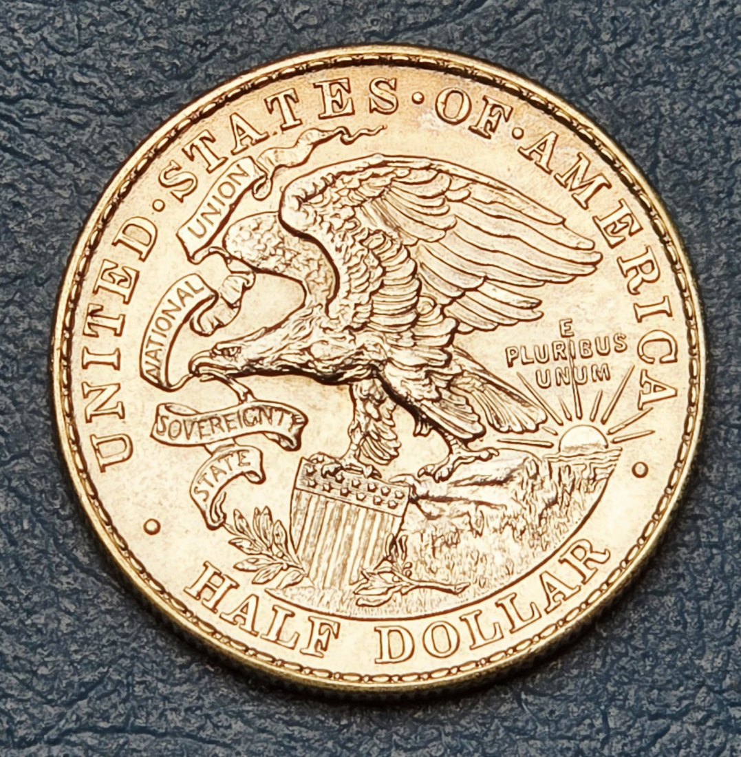  Half Dollar Commemorativ USA Sondermünze Lincoln Illinois 1918   