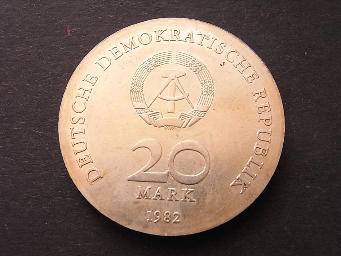  DDR 20 Mark 1982 Clara Zetkin Jaeger 1587 unc   