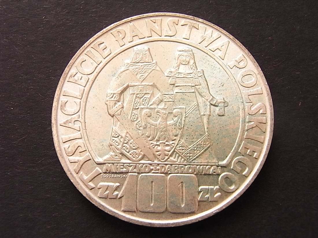  Polen 100 Zloty 1966 1000 Jahre Polen unc   