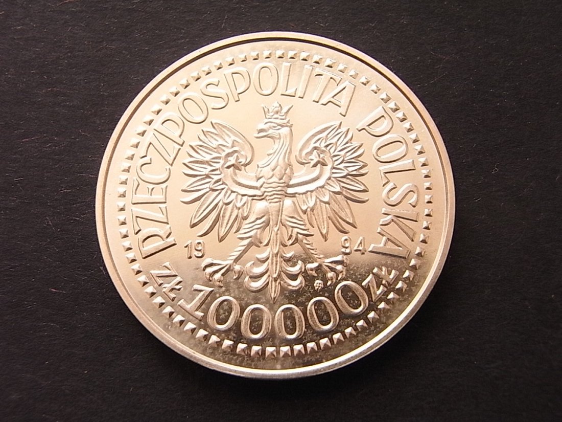  Polen 100000 Zloty 1994 Warschauer Aufstand PP KM Y268   