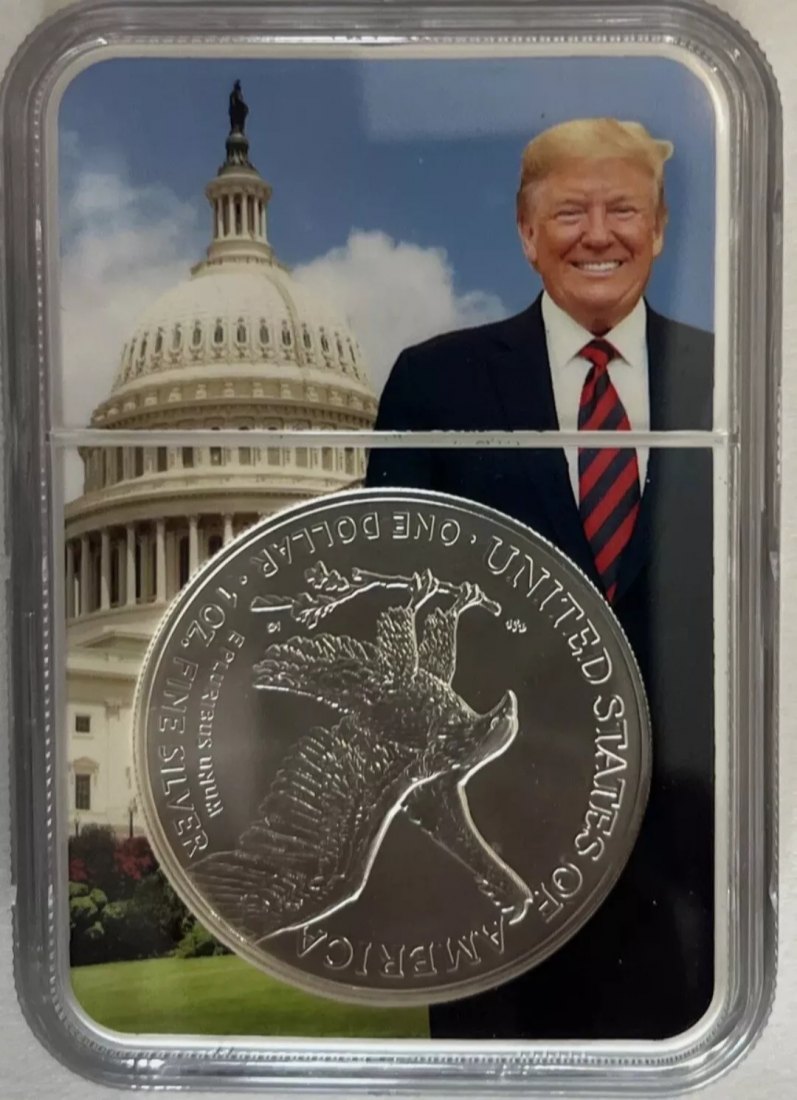  2023 Struck at West Point Silver Eagle MS 70 NGC Trump sehr selten   