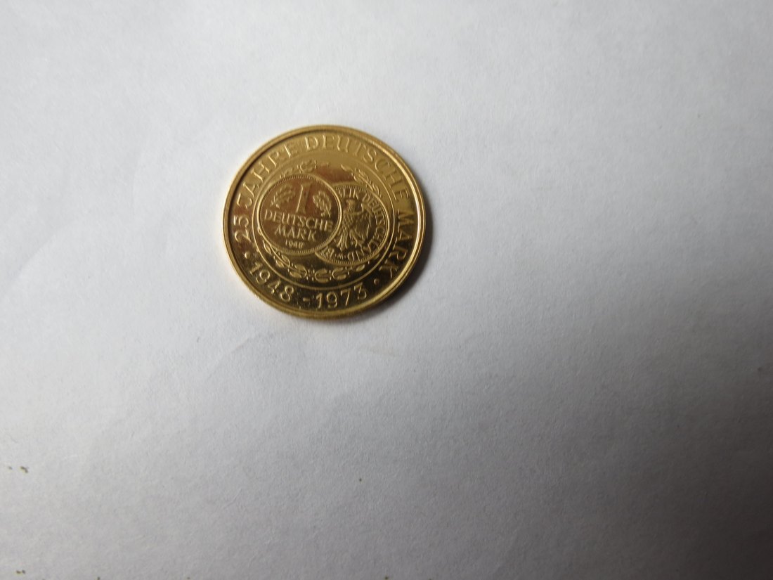  BRD Goldmedaille 1973; 3,15 g Feingold; 900er Gold; vorzüglich   