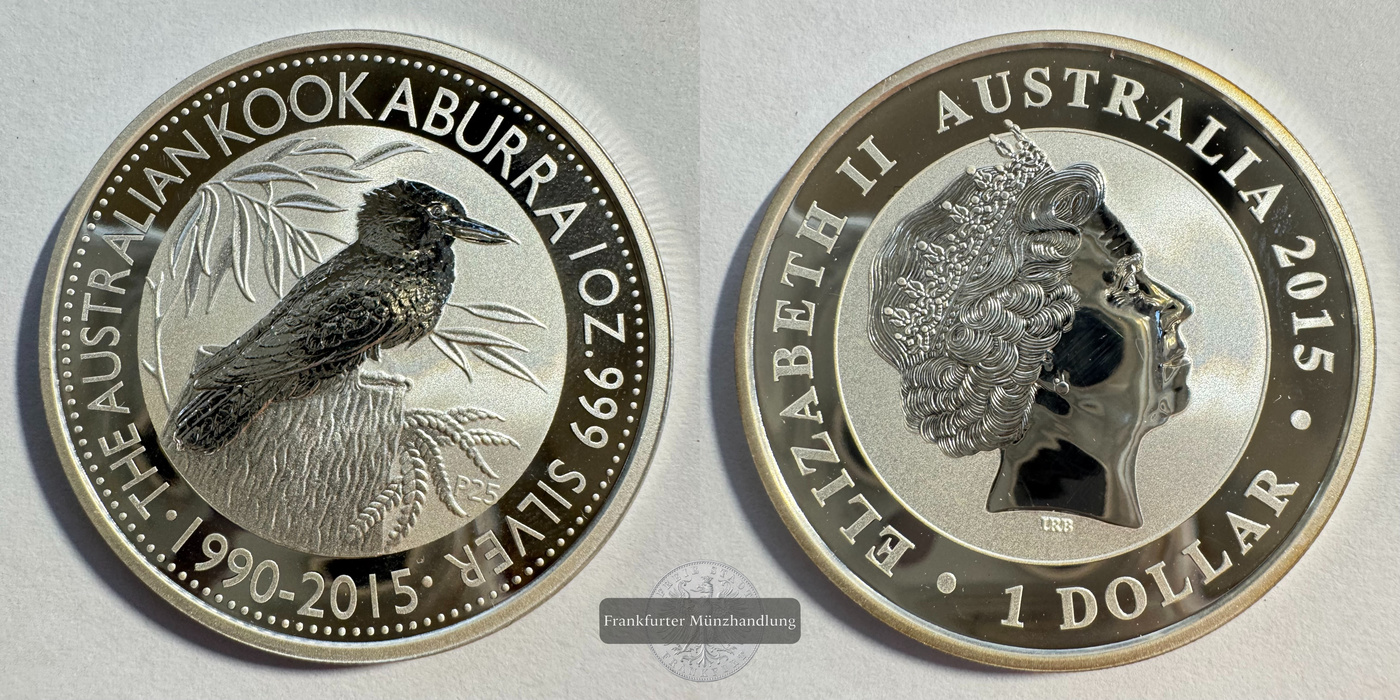 Australien 1 Dollar 2015  Kookaburra  FM-Frankfurt KM#3086 Feinsilber: 31,1g   