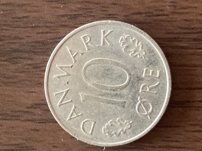  Münze Münzen Umlaufmünze Dänemark 10 Öre 1977   