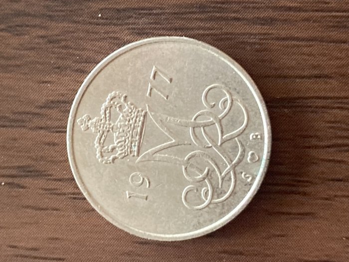  Münze Münzen Umlaufmünze Dänemark 10 Öre 1977   