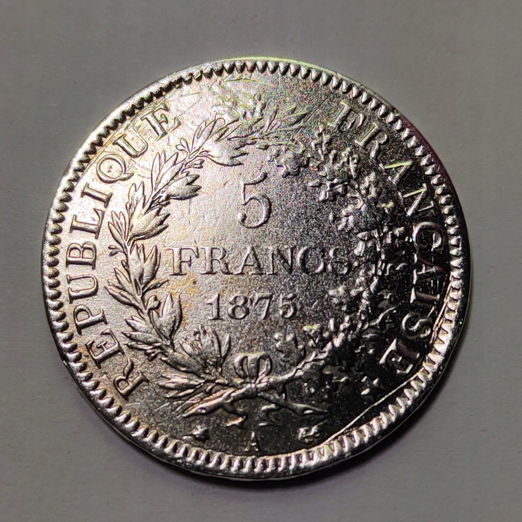  5 francs 1875   