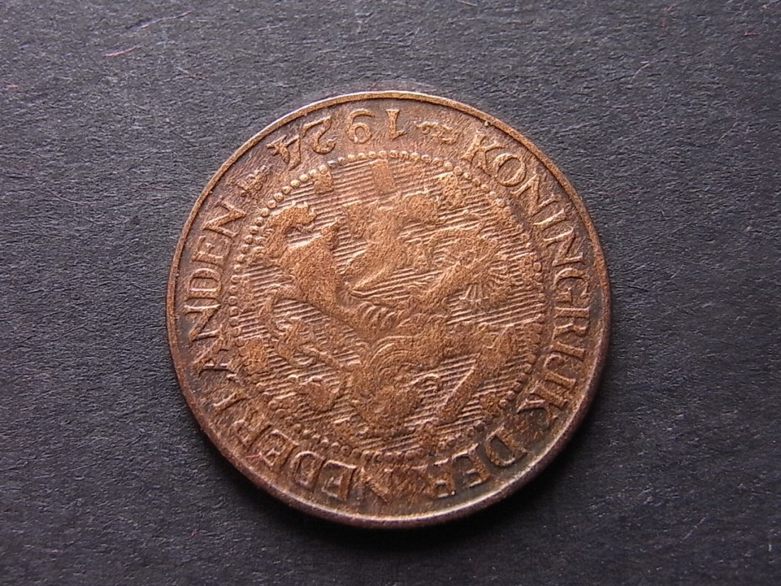  Niederland 1 Cent 1924 ss   