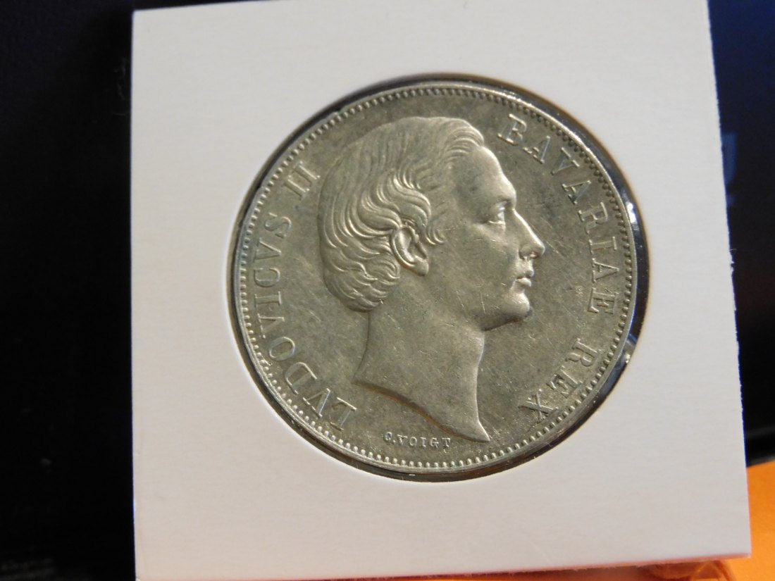  GERMANY 1 THALER WITHOUT DATE [1865] BAVARIA.GRADE-PLEASE SEE PHOTOS.   