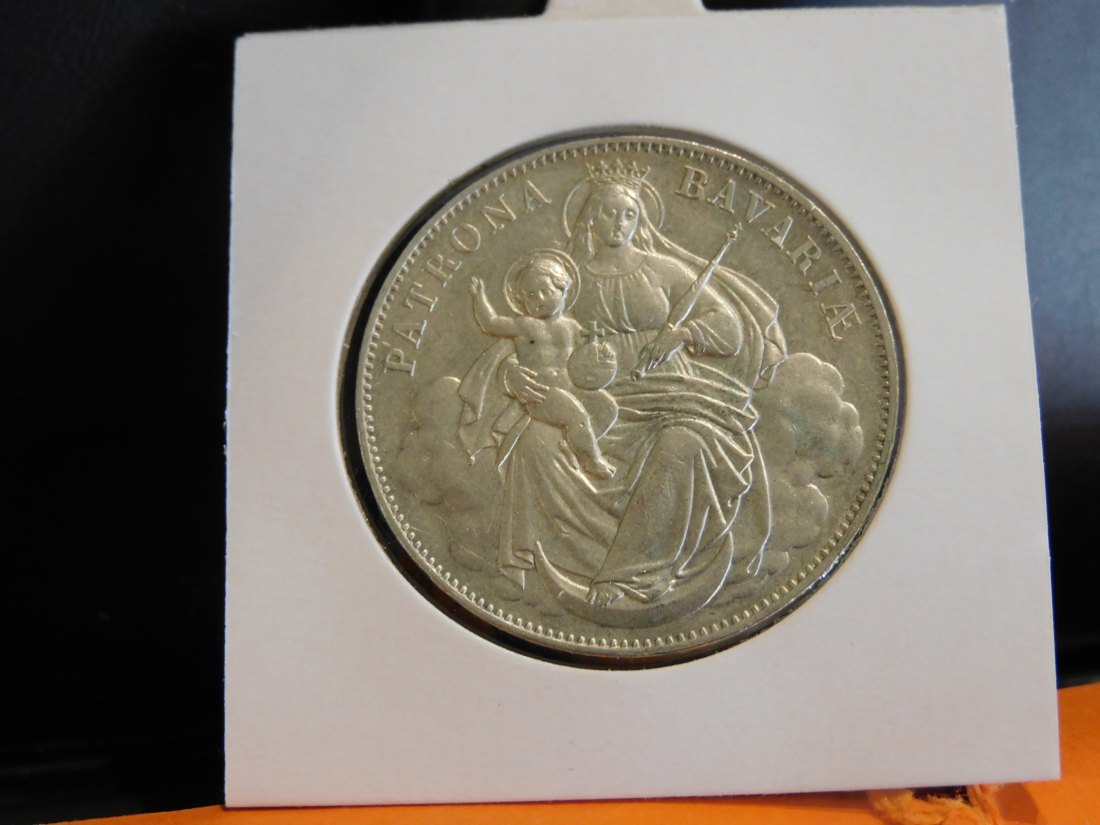  GERMANY 1 THALER WITHOUT DATE [1865] BAVARIA.GRADE-PLEASE SEE PHOTOS.   