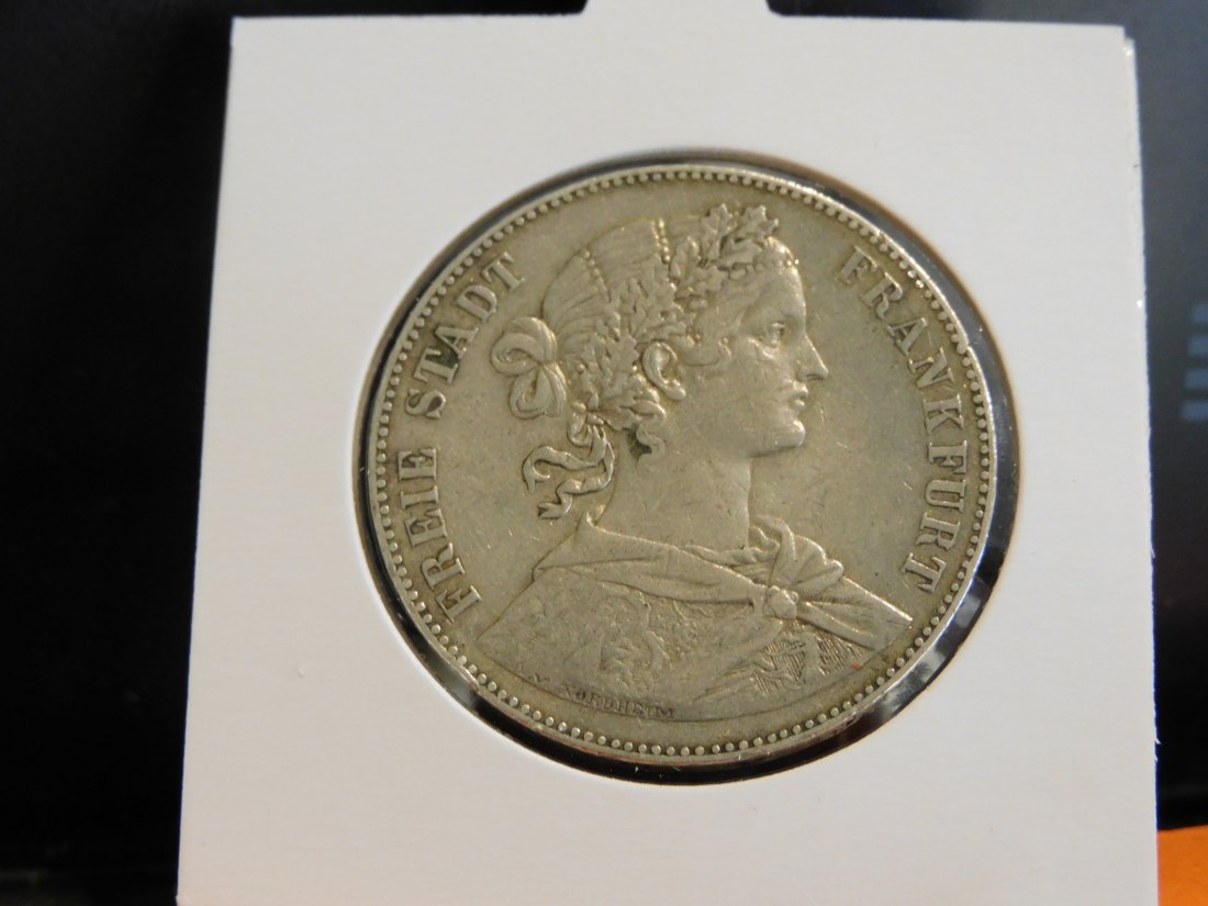  GERMANY 1 THALER 1859 FRANKFURT.GRADE-PLEASE SEE PHOTOS.   