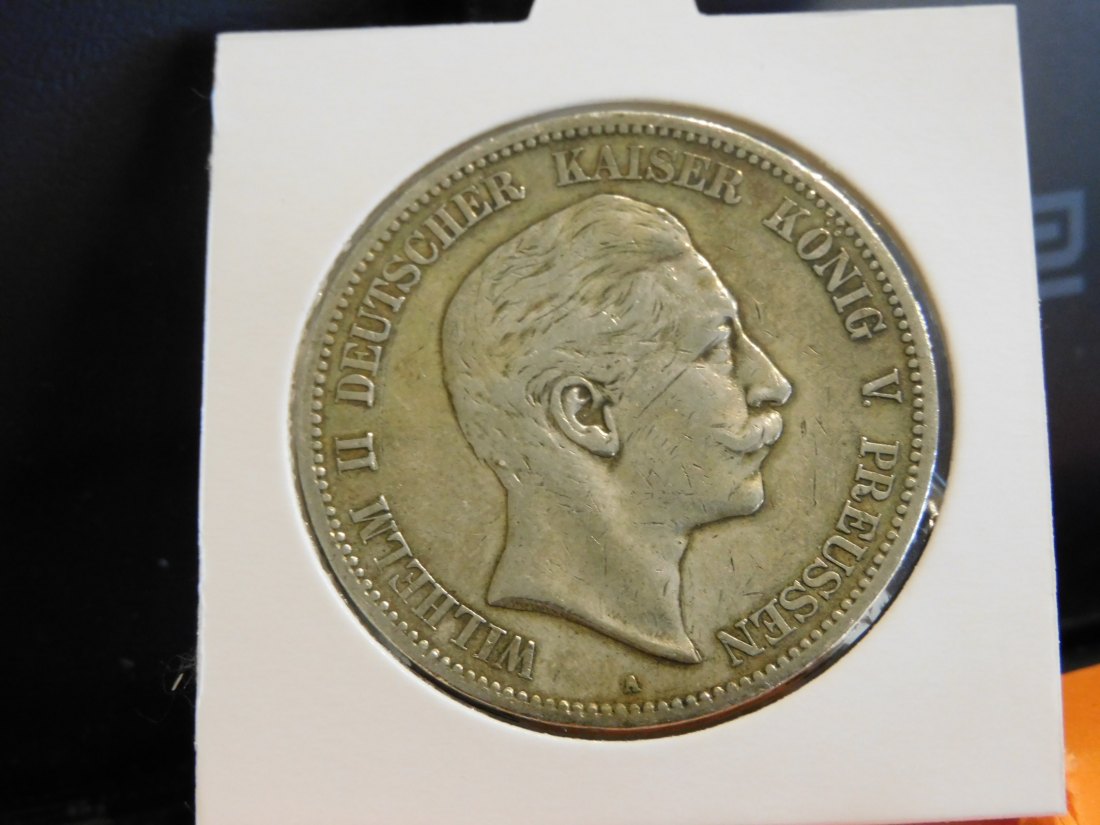 GERMANY 5 MARK 1898 PRUSSIA.GRADE-PLEASE SEE PHOTOS.   