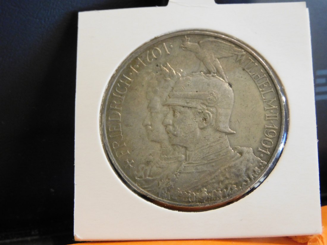  GERMANY 5 MARK 1901 PRUSSIA.GRADE-PLEASE SEE PHOTOS.   