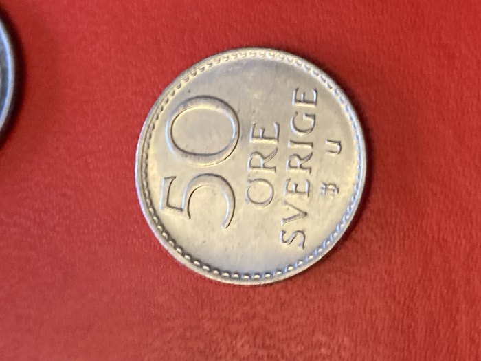  Münze Münzen Umlaufmünze Schweden 50 Öre 1973   