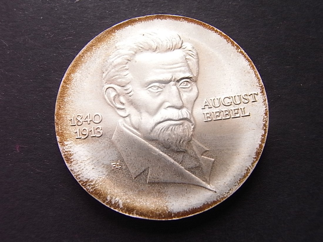  DDR 20 Mark August Bebel 1973 unc   