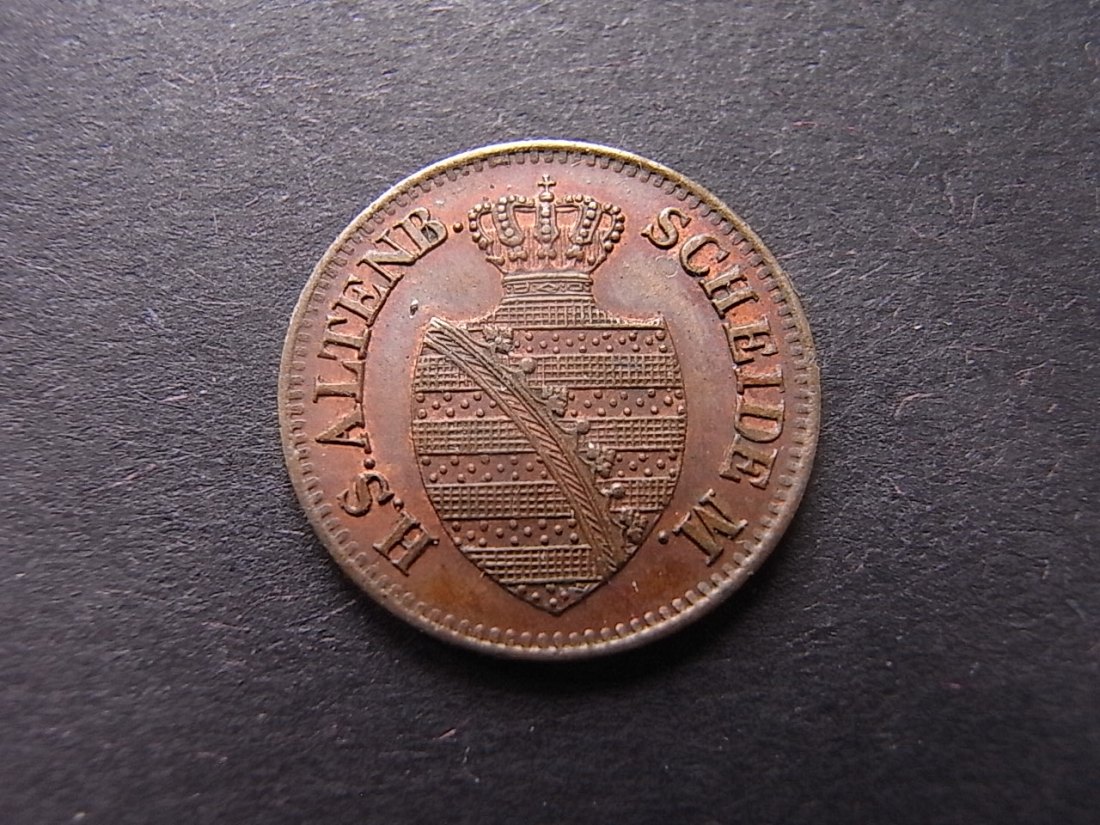  Sachsen Altenburg 1 Pfennig 1861 unc   