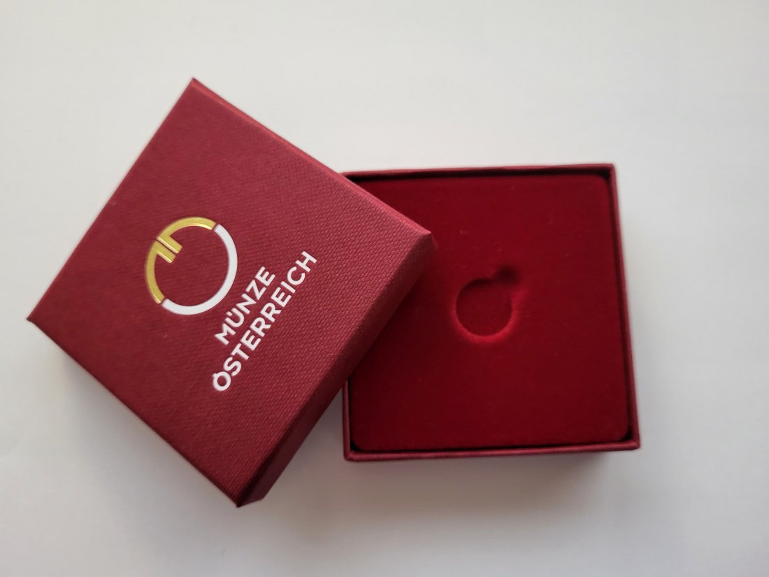  Etui 1/25 Unze Philharmoniker Münze Österreich gebraucht Österreich Spittalgold9800 (00   