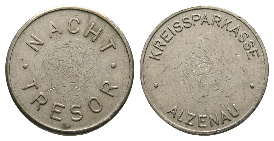  Bayern, Alzenau, Kreissparkasse, Nacht Tresor (Marke); Menzel -   