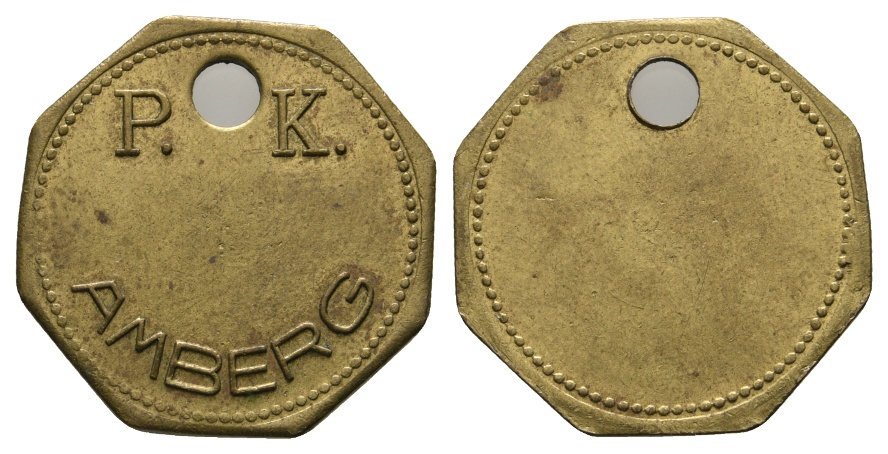  Bayern, Amberg, Kreissparkasse Marktplatz,P.K. Marke; Menzel -   