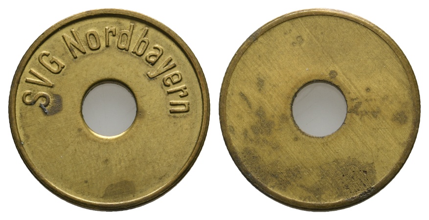  Bayern, Amberg, SVG Nordbayern, Messing Marke; Menzel -   