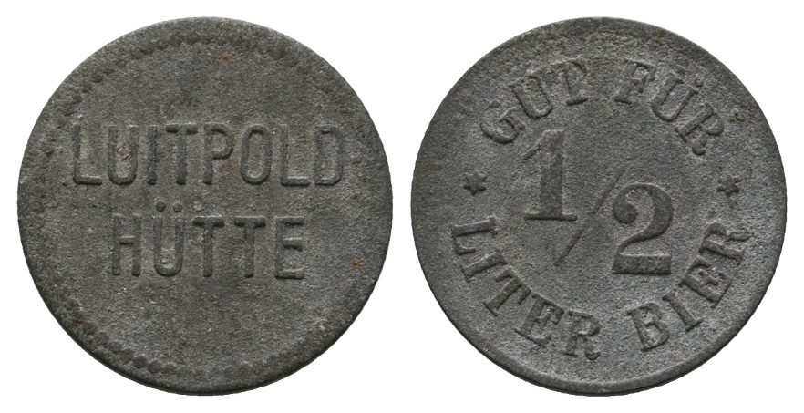  Bayern, Amberg, Luitpoldhütte, Biermarke; Menzel 515   