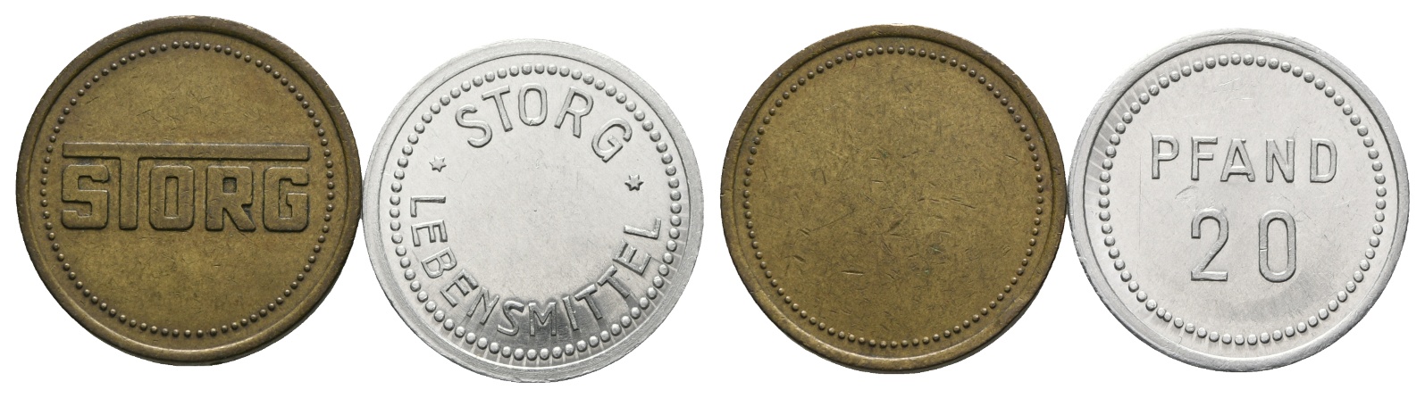  Bayern, Amberg, Storg, -/Lebensmittel, Pfand 20 (2  Stück); Menzel 524/-   