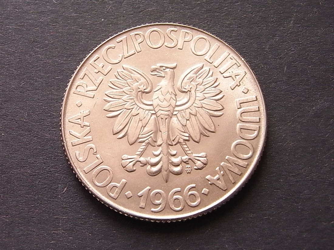  Polen 10 Zloty 1966 MW Yeoman 50 stgl   