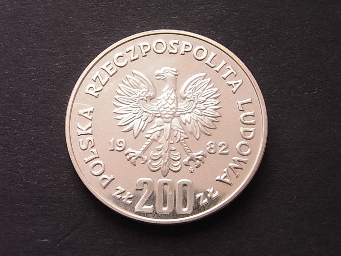  Polen 200 Zloty Boleslaw III. 1982 KM132 PPberührt   