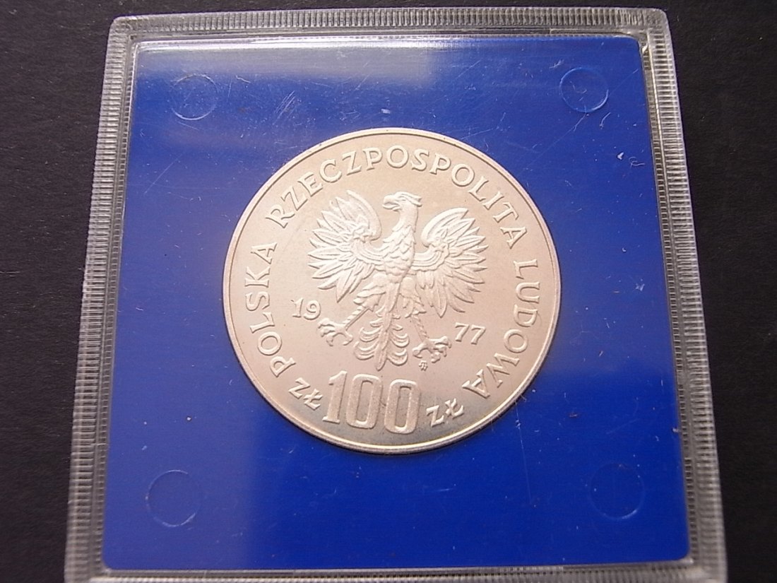  Polen 100 Zloty Wisent 1977 PP   
