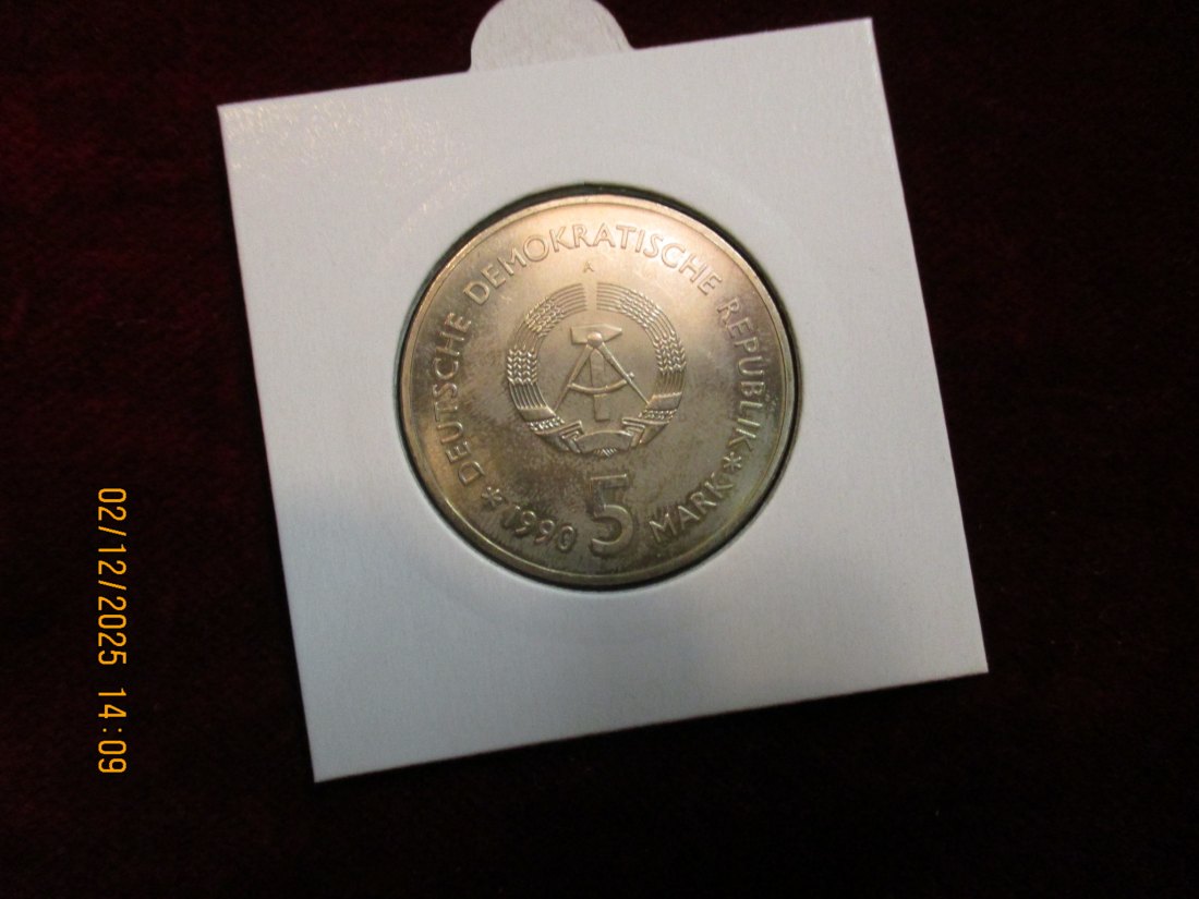  5 Mark DDR 1990 Zeughaus Berlin  Metall: (K-N-Zk) Gewicht: 9,6 Gramm   