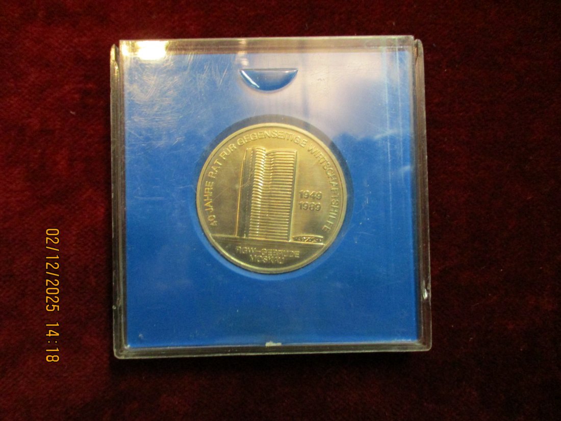  10 Mark DDR 1989 RGW Moskau  Metall: (K-N-Zk) Gewicht: 12 Gramm   